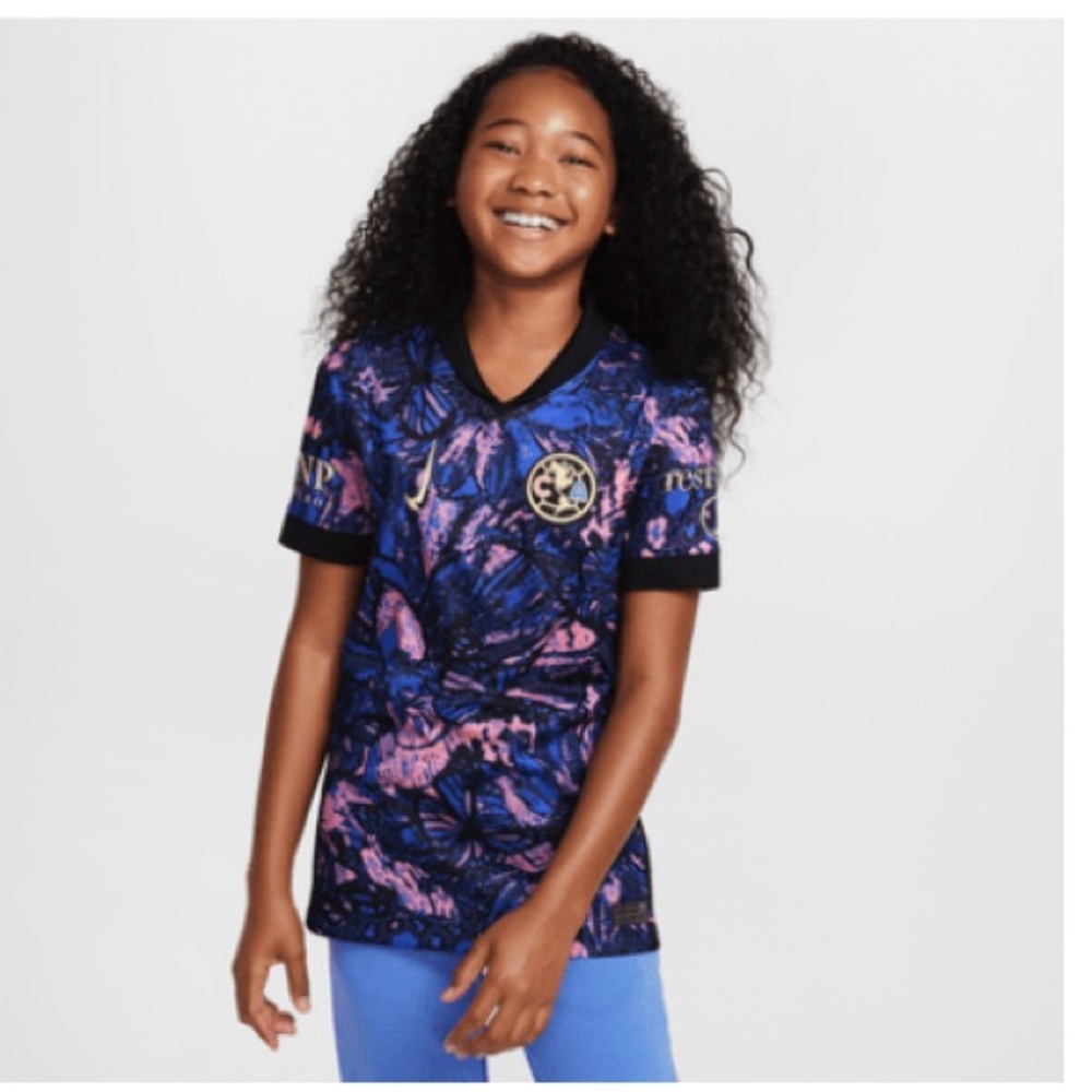 Nike Club América Third Jersey - Blue and Black